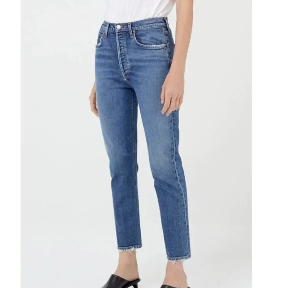 Agolde Los Angeles Riley High Rise Straight Crop Jeans size 28